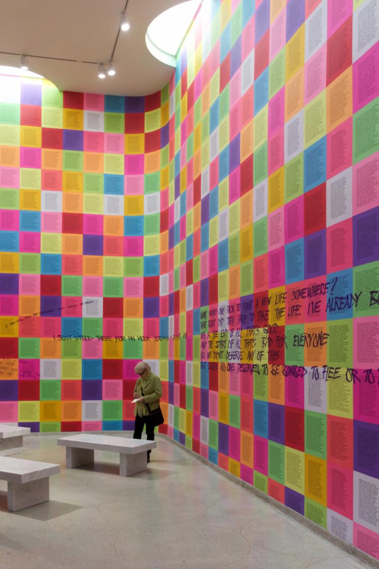 Writing Words in Space - 'Jenny Holzer: Light Line' at the Guggenheim